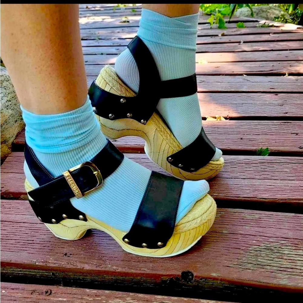 John Fluevog Mountains Rushmore clog sandals W9 (fits like 8)